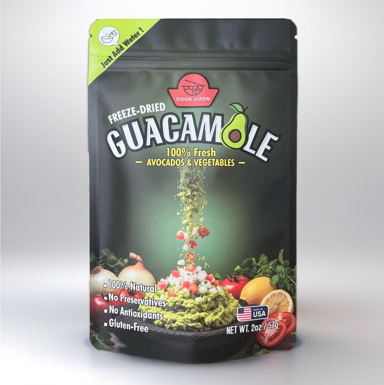 COOK JIZON’s Freeze-Dried Guacamole